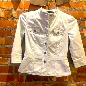 WHBM Light tan fitted jacket with gold buttons - 00P